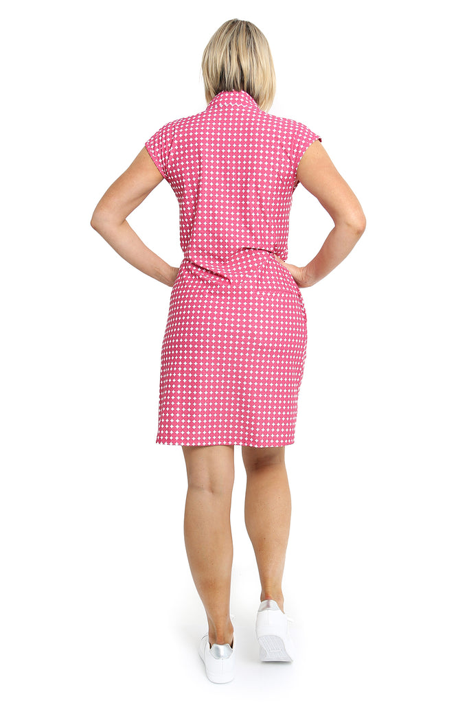 Annika Golf Dress in Raspberry