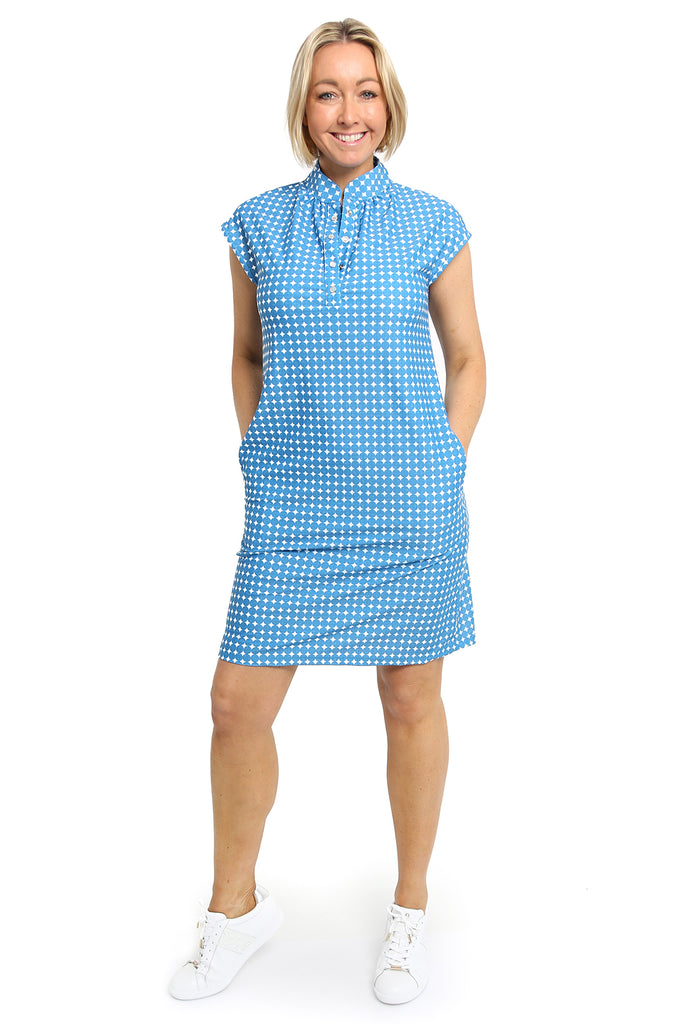 Annika Golf Dress in Sue's Blue