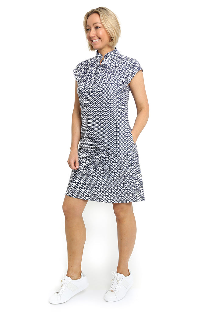 Annika Golf Dress in Granite